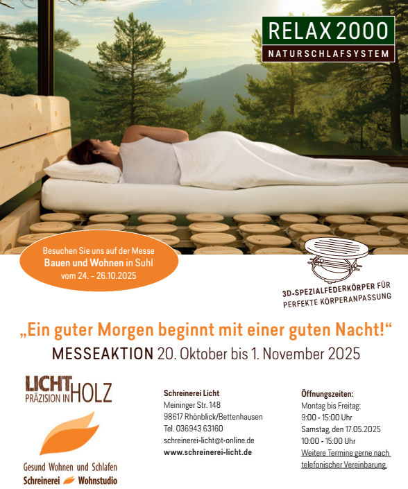 Messeflyer Bauen Wohnen Suhl 2025